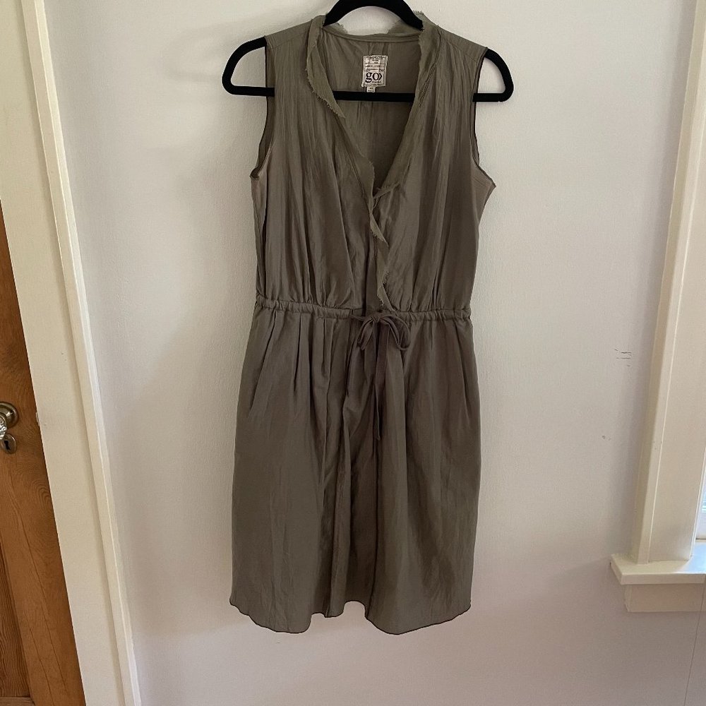 Anthropologie Go by Gosilk Dress - Army Green - size XS